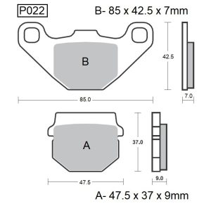 PASTILLAS DE FRENO BAIKOR P022 KEVLAR