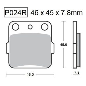 PASTILLAS DE FRENO BAIKOR P024R SINTERIZADAS OFF-ROAD Y QUADS